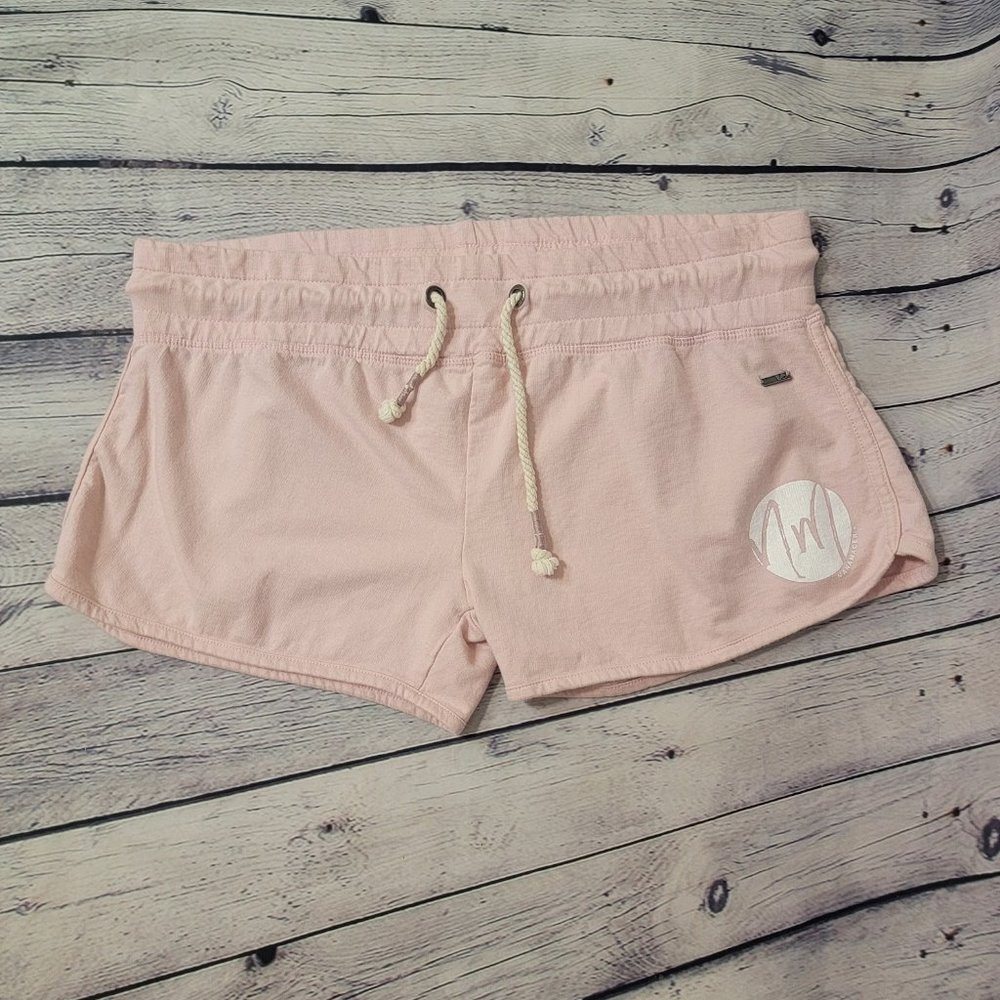 NanaMacs Comfy Woven Beach Shorts Light Pink Size XL